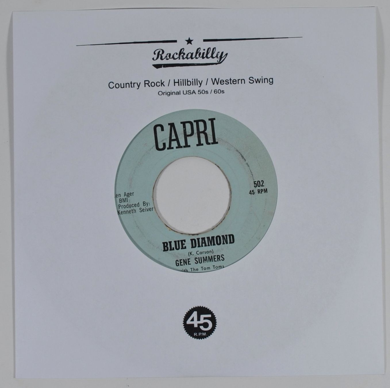 Dischi in vinile: Single: GENE SUMMERS with the Tom Toms  - Blue Diamond – Nuovo (secondo la descrizione) da Frenkendorf venduto da Yard-Sale-2000