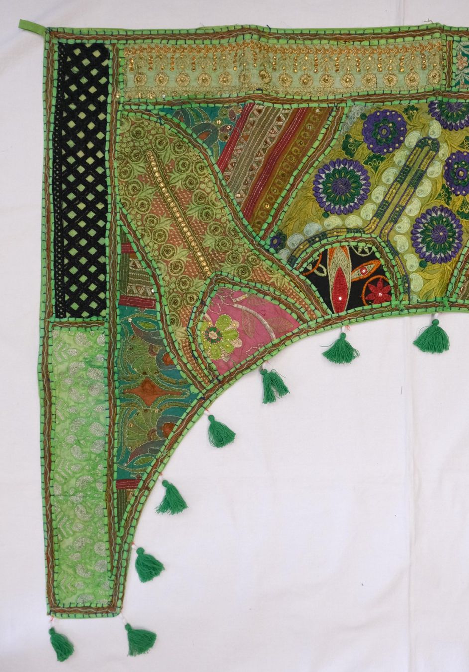 Tutte le decorazioni: Indischer Wandbehang Türbogen Dekoration Patchwork – Nuovo (secondo la descrizione) da Zürich venduto da Masala-Oase 3