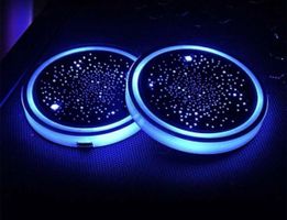 2er set LED Auto Getränkehalter Untersetzer - Neu & OVP!