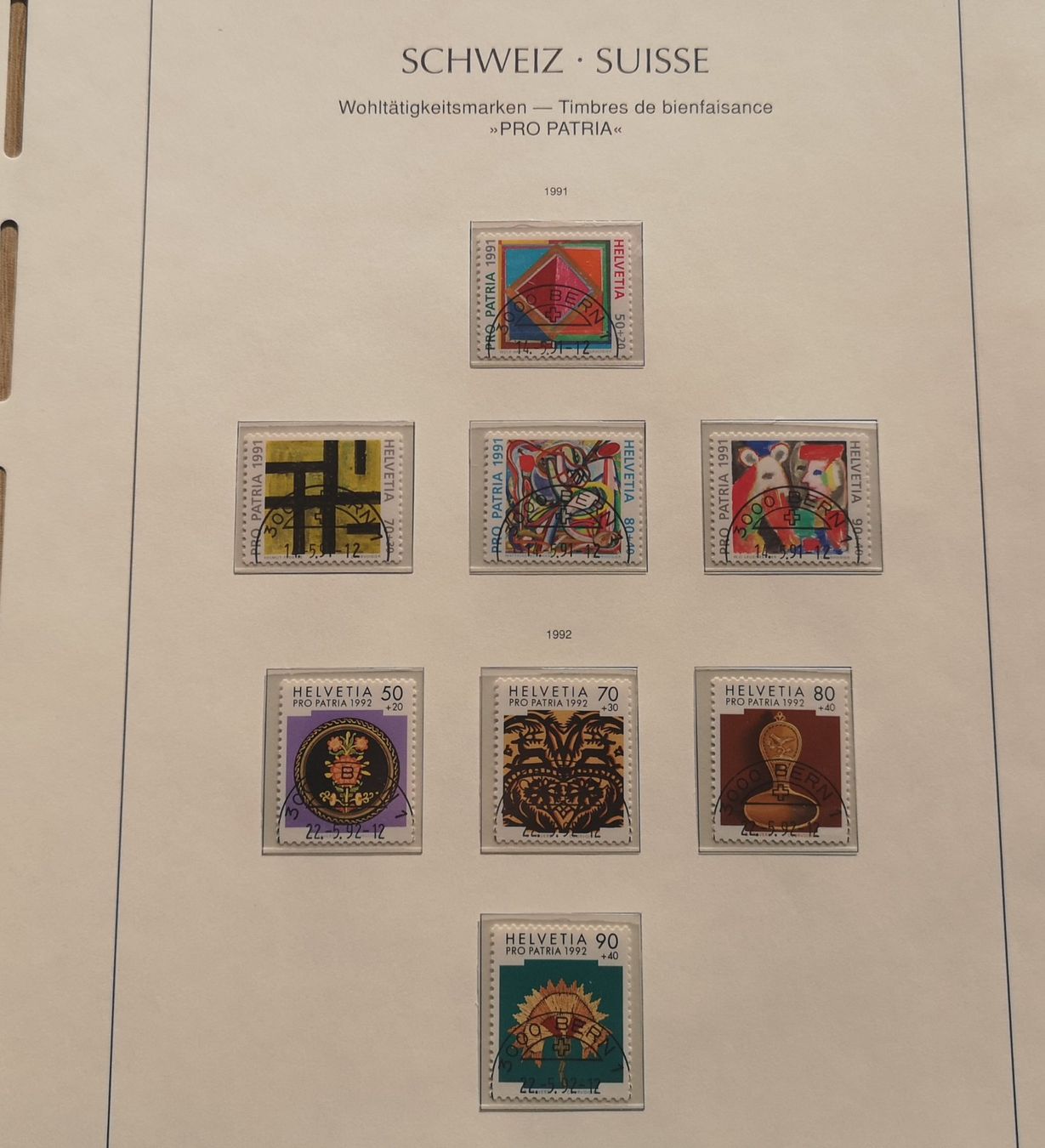 Tutti i francobolli: CH Briefmarken 1991-1993 ET gestempelt – Usato da Sevelen venduto da hei_dn6l 1