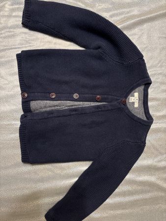 Strickjacke Tom Tailor Grösse 92 dunkelblau guter Zustand