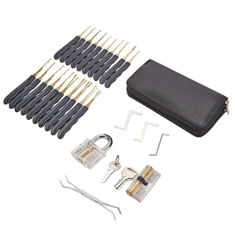 AGT Lockpicking Schloss: Lockpicking-Set aus 2 Türschlössern (Übungsschloss Lockpicking