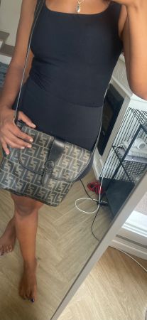 Fendi Tasche FF Zucca braun Leder guter Zustand