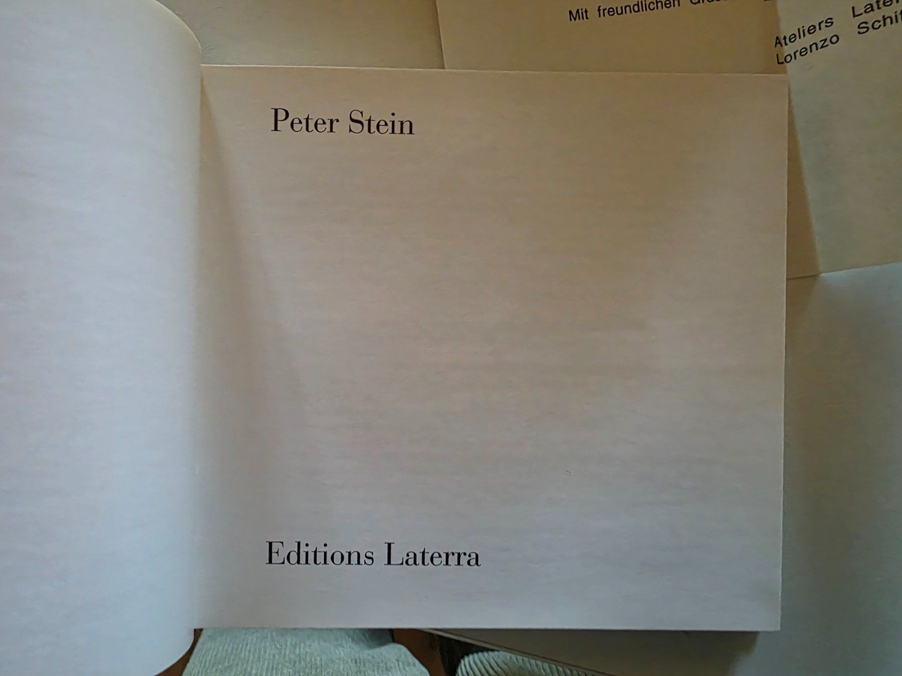 Libri: Peter Stein - Monographie Editions Laterra - 1992 – Usato da Walterswil BE venduto da Lonitti 2