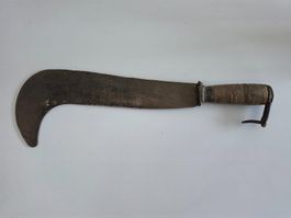 Vintage Schweizer Gertel - Haumesser Hippe - 44 cm
