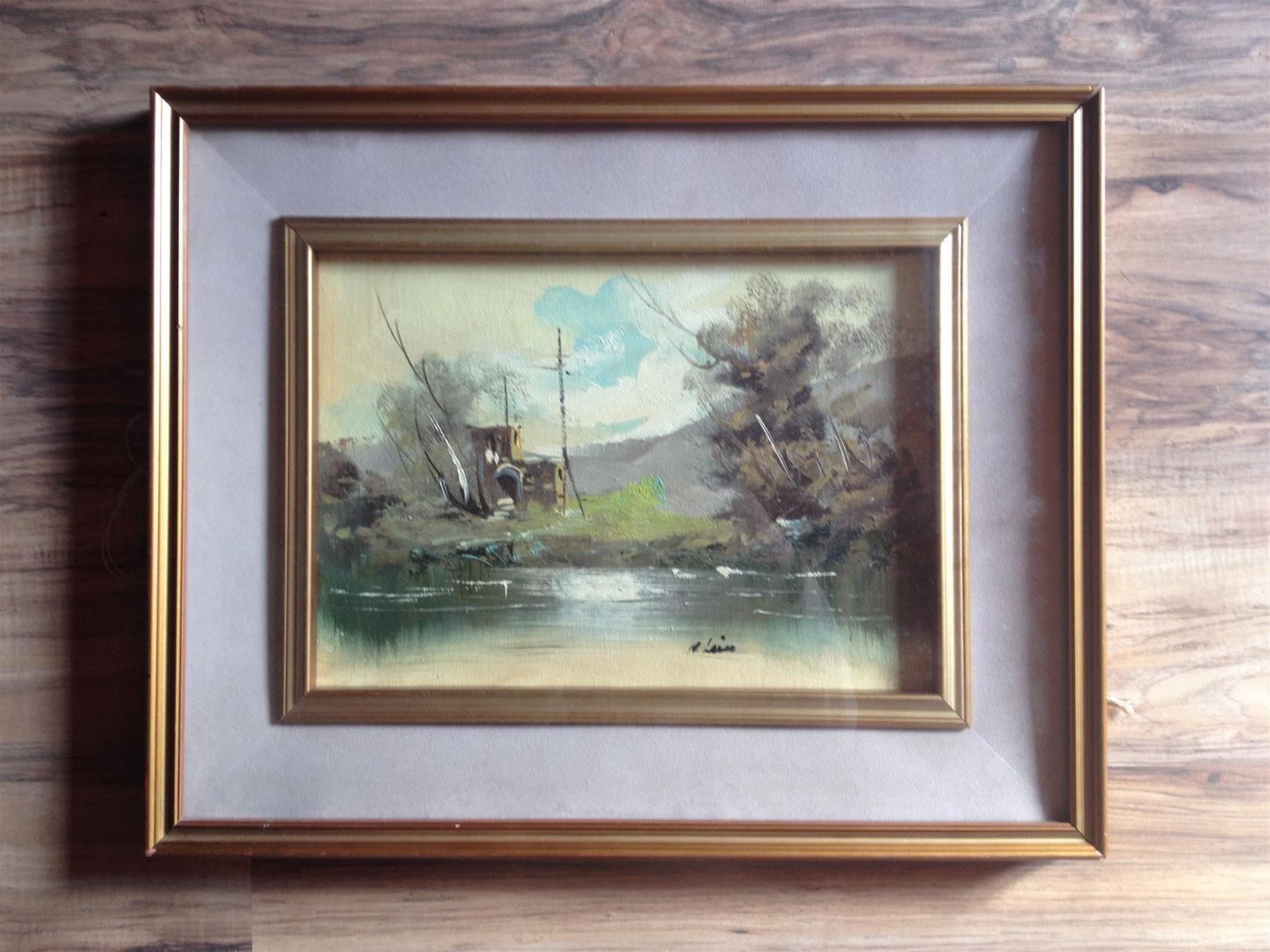 Tableaux: Marais - N.luis Peinture paysage – D'occasion à Farvagny-le-Grand par LaCaverne