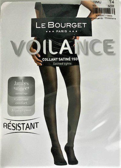 Collant Vintage Le Bourget Voilance - Fusain 70D - Taille 1 - Neuf Avec étiquettes