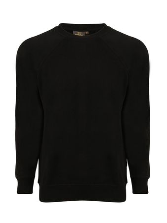 Switcher London Premium Sweatshirt raglan Schwarz Gr. S