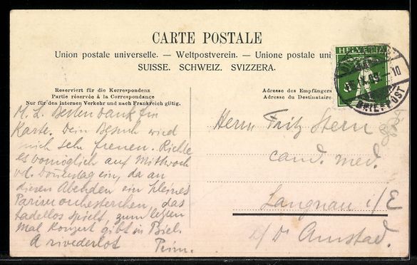 Cartoline postali: AK Leubringen, Vue d` Evilard – Usato da Berlin venduto da bartko-reher 1