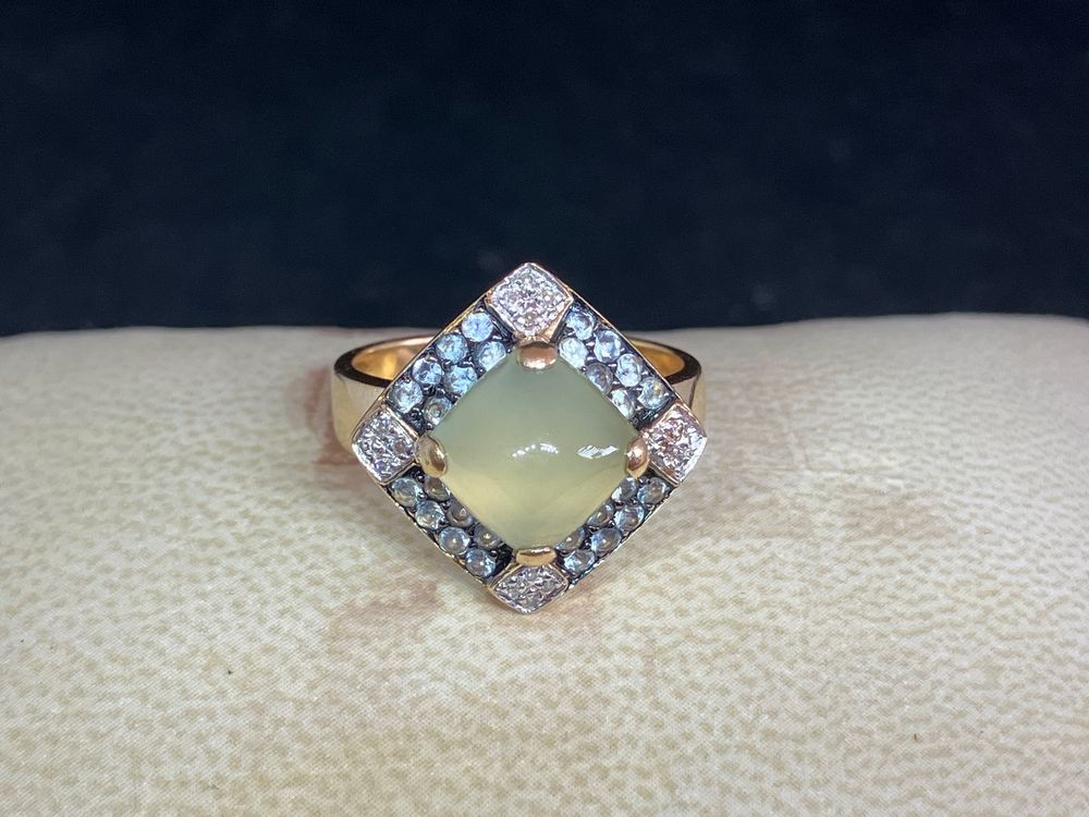 Bague Ancienne En Or 18K Avec Perle Et Brillant - Taille 56, Magnifique Pièce D'occasion