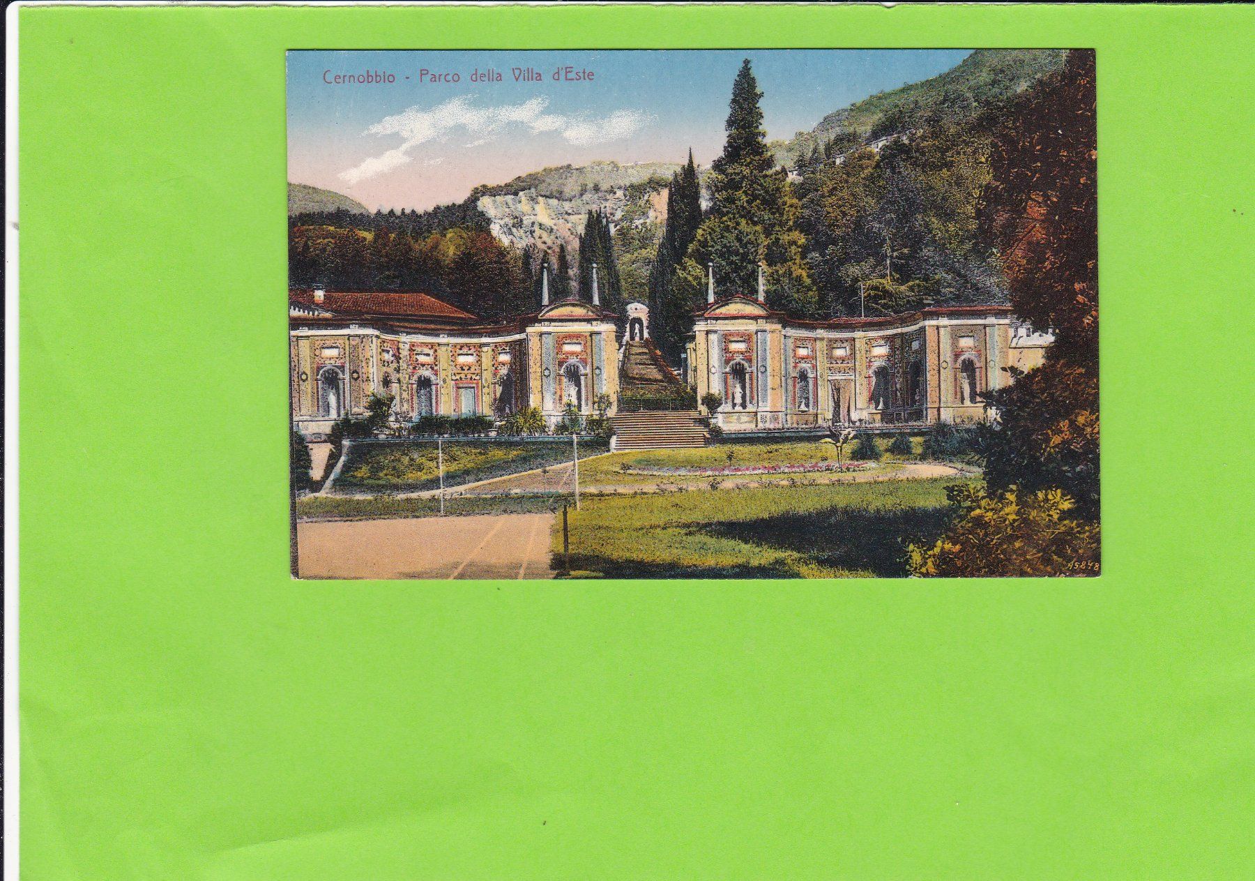 Cartoline postali: Cernobbio-Parco della Villa d'Este – Usato da St. Peterzell venduto da neckertal