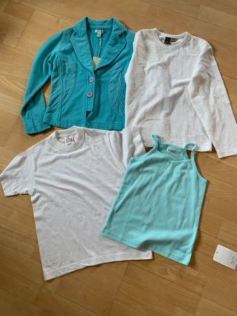 Jacke, Pullover T'Shirt und Top in Gr. 122 / 128 (7-8 J) NEU