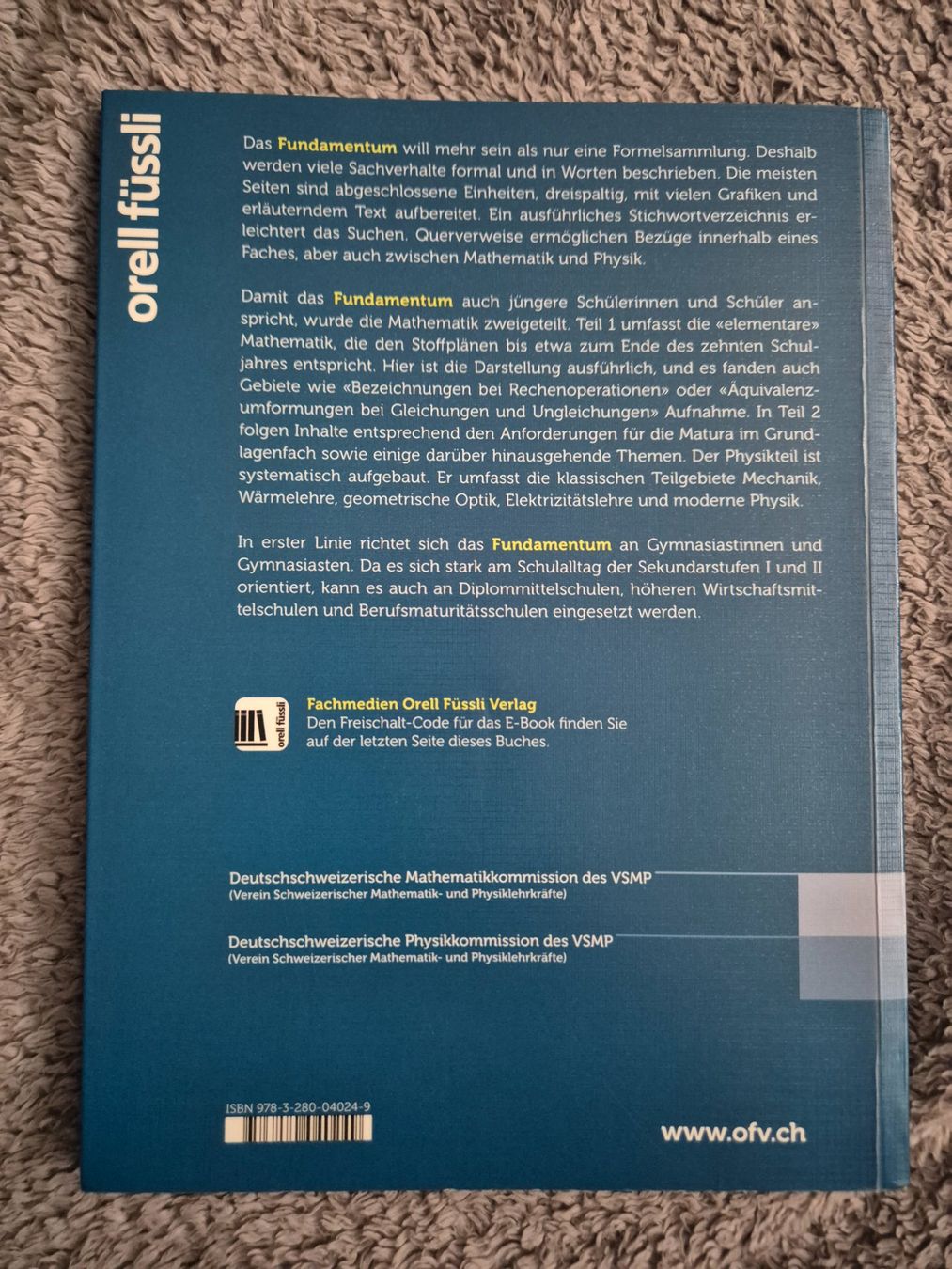 Libri: Fundamentum Mathematik und Physik – Nuovo (secondo la descrizione) da Reigoldswil venduto da lus_76dn 1