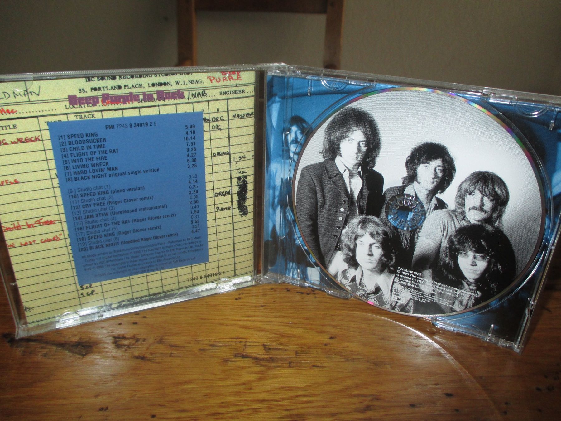 CD: DEEP PURPLE In Rock – Usato da Monthey venduto da blackcat45