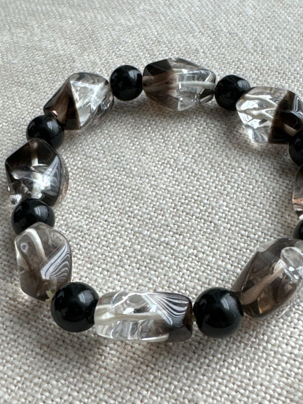 Bracciali & Braccialetti: Armband Schwarz-Glas – Nuovo (secondo la descrizione) da Brütten venduto da Rod816