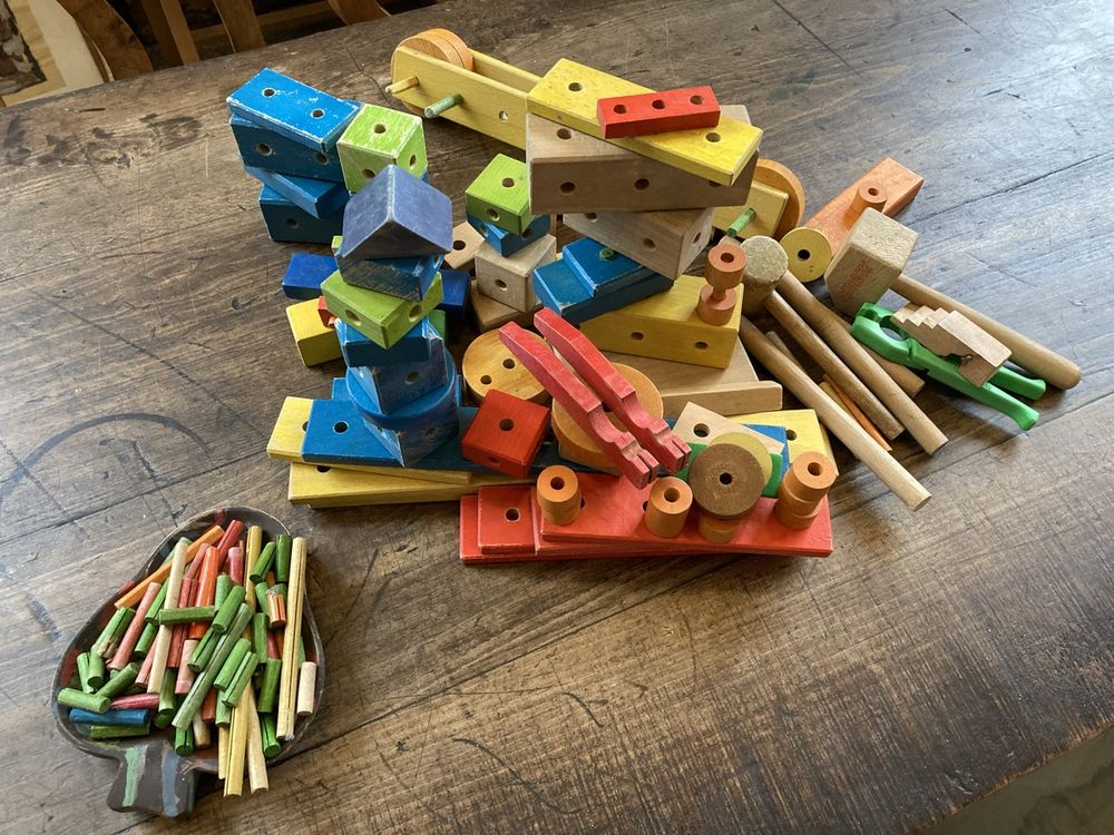 Matador Holzbau-Set ca 50teilig (Gebraucht) in Zürich für CHF 9 – mit ...
