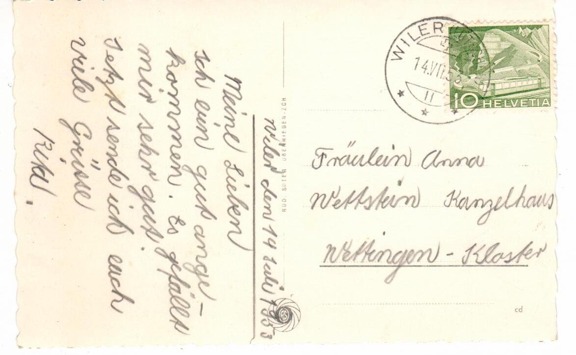 Cartoline postali: Wiler Lötschental – Usato da Wolhusen venduto da Curver9 1