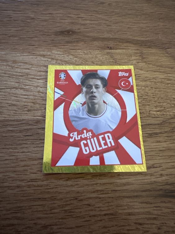 TOPPS UEFA EURO 2024 Sticker Turkiye TUR PTW Arda Güler Player to Watch