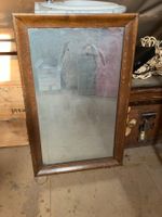 Miroir ancien en bois massif – style rustique
