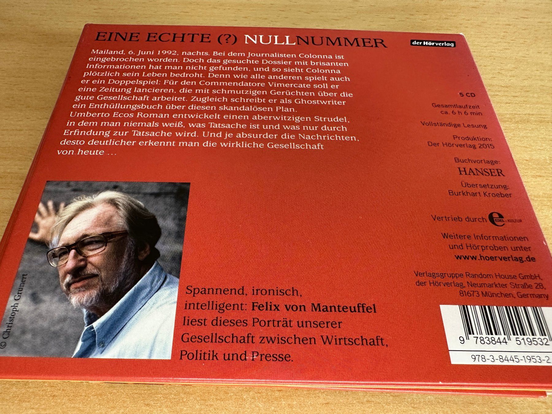 Audiolibri: Umberto Eco – Nullnummer – Usato da Rikon im Tösstal venduto da Alpenmutz 1