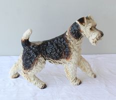 Große Goebel Drahthaar-Foxterrier Figur Hund 40cm