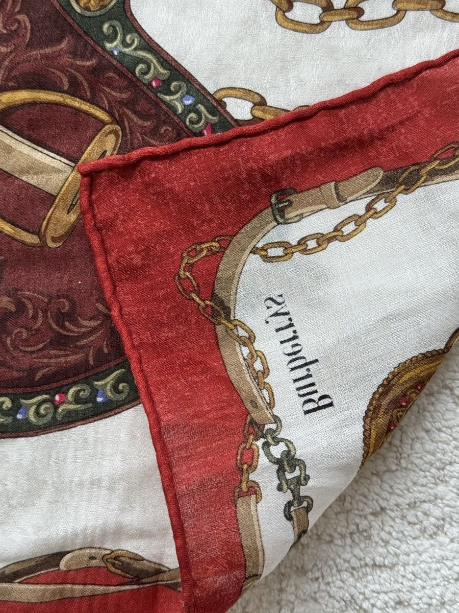 Burberry Foulard & Sciarpe: Vintage Burberrys Equestrian Halstuch – Usato da Zürich venduto da di_archive 6