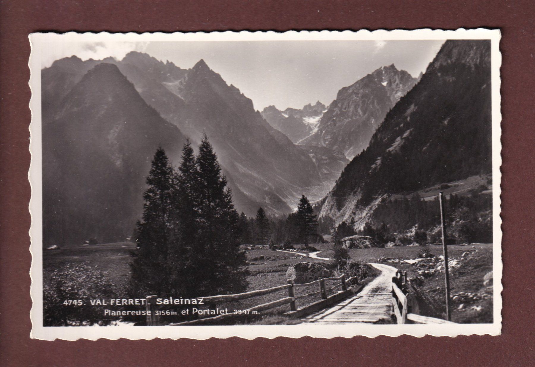 Cartoline postali: Val Ferret - SALEINAZ – Usato da Pully venduto da nicecards