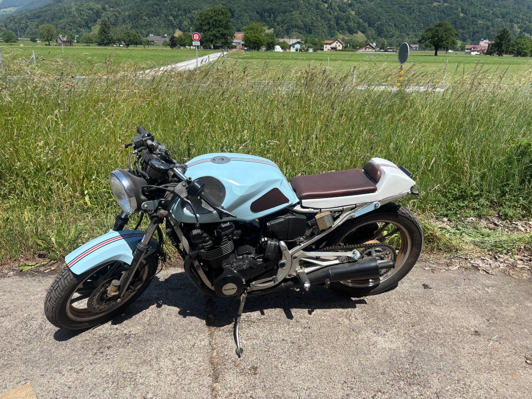 Suzuki Strasse: Suzuki GN 71 – Defekt aus Reichenburg von Roxy002