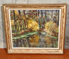 Original Autumn Landscape Painting - Signed L. Lecom!