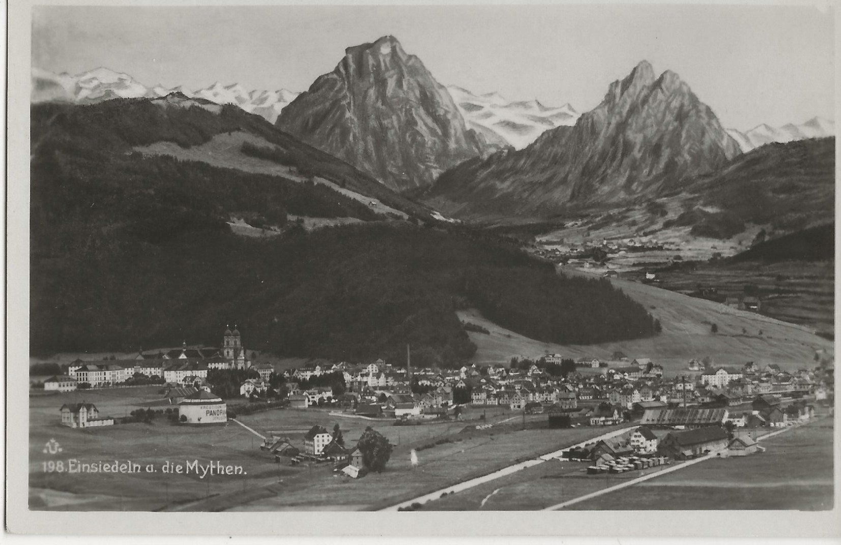 Cartoline postali: Einsiedeln, 1935 – Usato da Frauenfeld venduto da Merk52