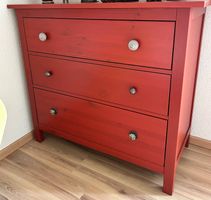 Kommode IKEA Hemnes 3 Schubladen rot