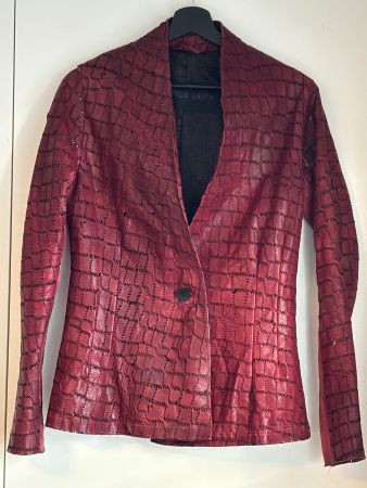 Rote Lederjacke von Giorgio Brato