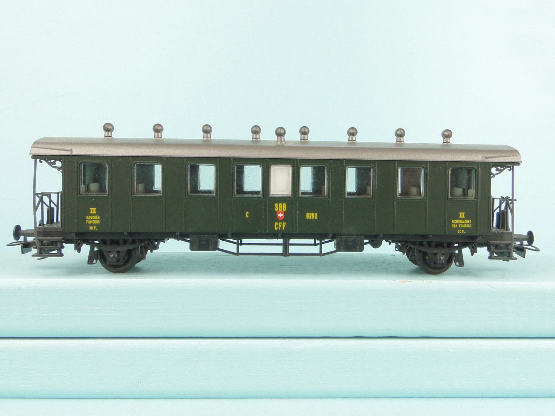 Liliput Modellini di ferrovie: Liliput 278 50 SBB 3 Kl. Oldtimerwagen – Usato da Bülach venduto da cann11 4