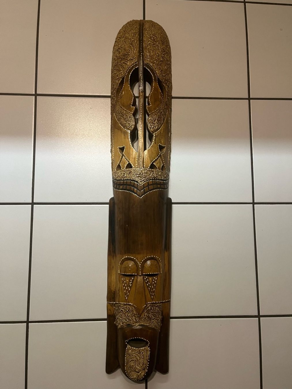 Tutte le decorazioni: Handgeschnitzte Ethno Wandmaske – Usato da Ramsen venduto da new_2hqs