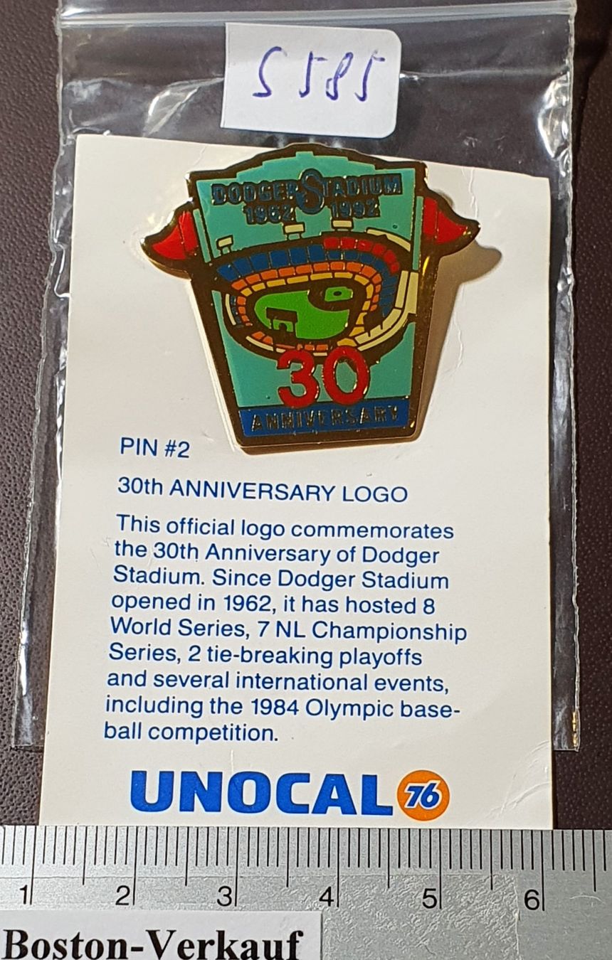 Placchette & Badge: S585 - Pin L.A. Dodger Stadium 1962 - 1992 – Usato da Reinach BL venduto da Boston-Verkauf 4
