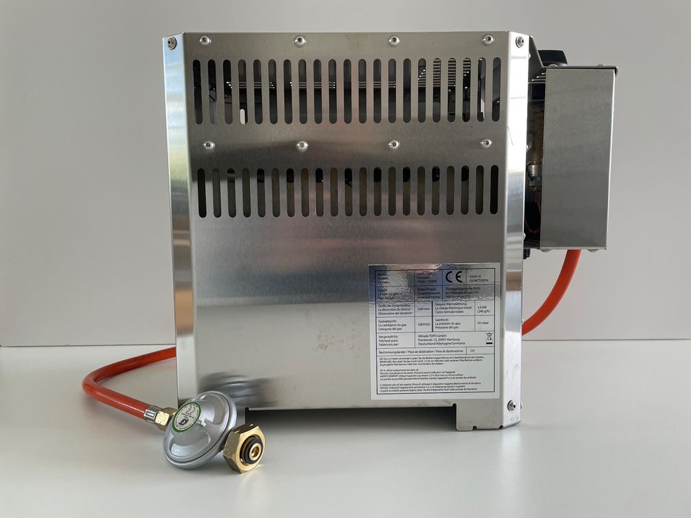 Asado 800 Compact Gas-Oberhitze-Grill – Keramikbrenner Bis 800°C, Edelstahl, Perfekt Für Steaks & Mehr