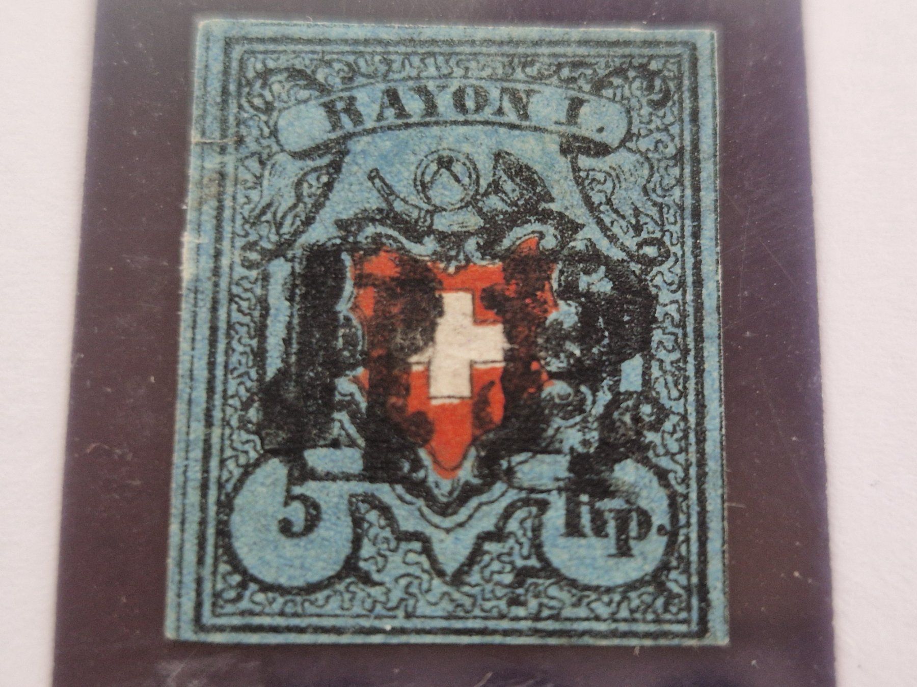Alle Briefmarken: Rayon 15Ia Type 13, Attest, Plattenfehler, 1725.- + – Gebraucht aus Burgdorf von Glossy01 1