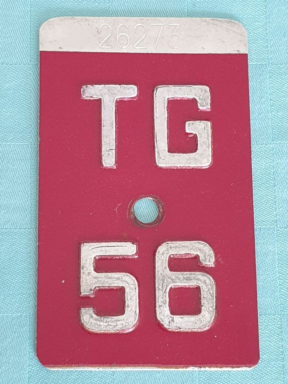 Schilder: Velonummer TG 56 – Gebraucht aus Mörschwil von spirspi