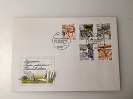 FDC Dauermarken 10.3.1987, Ersttagsbrief