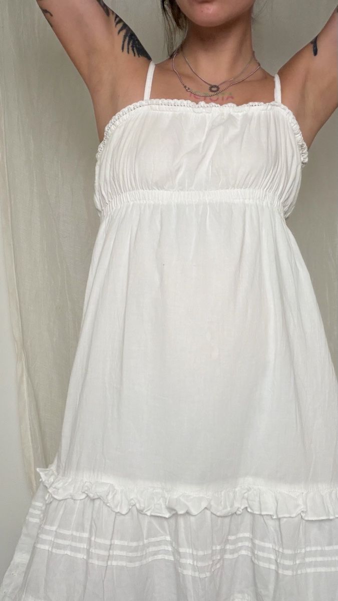 Kleider: White cotton cottage dress – Gebraucht aus Knonau von Grapesvintage 3