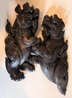 Foo Dog Wächterlöwe Holz geschnitzt Figur Deko ca 60cm