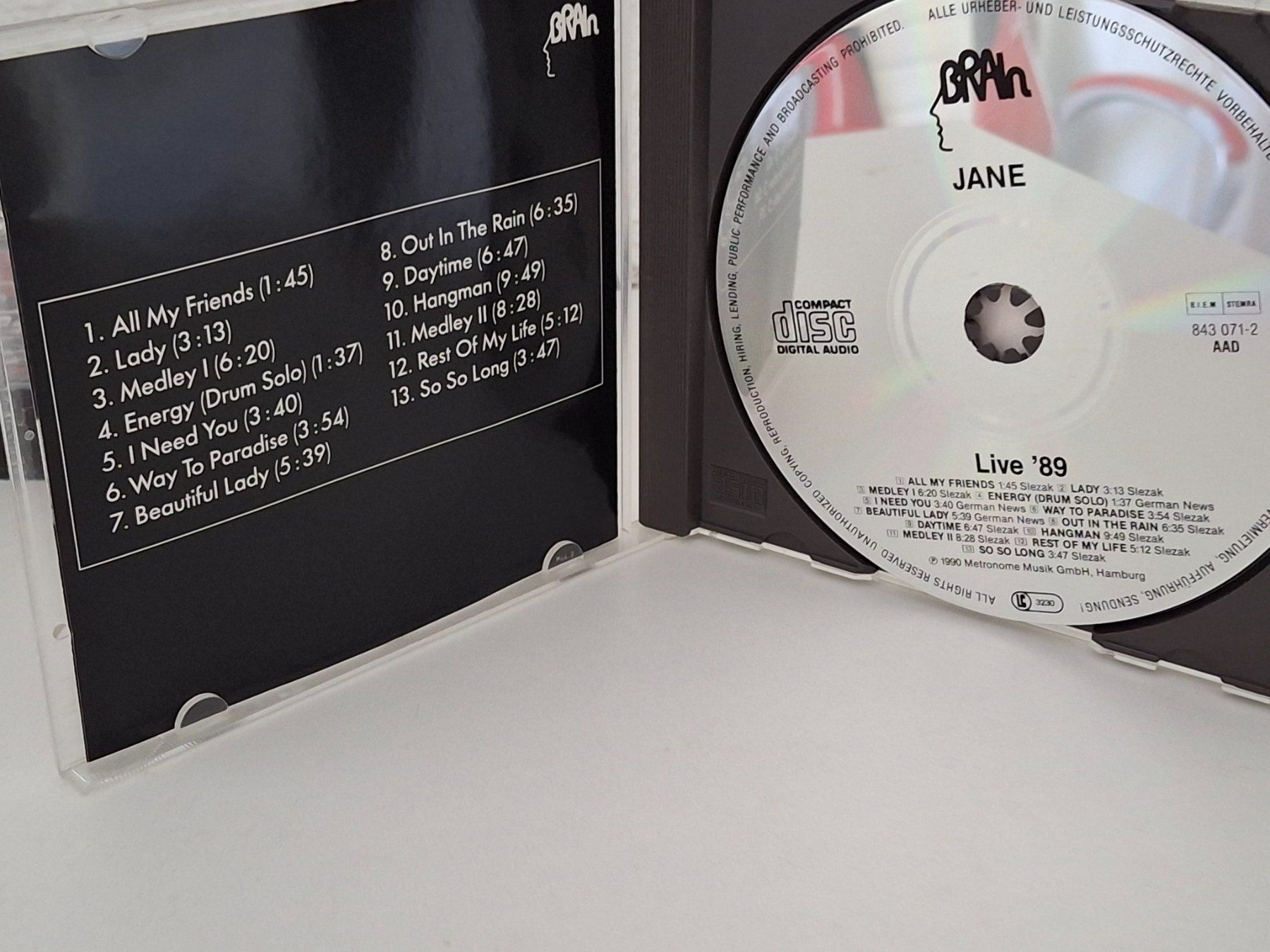 CD: CD Jane -  Live '89 – Usato da Aarberg venduto da Jackup1 2