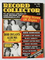 Record Collector Oct 1985 No 74 Stones Dylan Wham Motown 