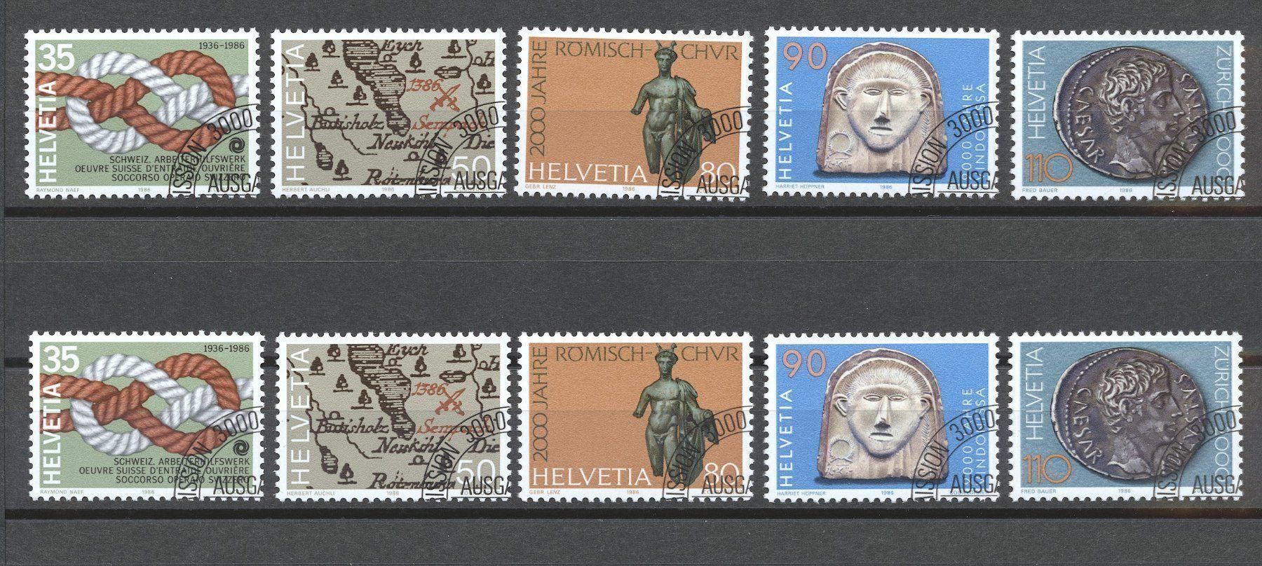 Tutti i francobolli: 1981-86 diverse Serien gestempelt – Usato da Nesslau venduto da andi_hon 5