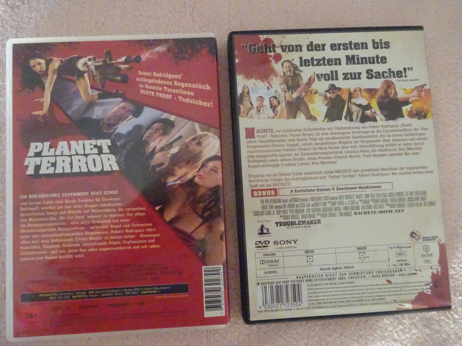 Dischi in vinile: ROBERT RODRIGUEZ ** MACHETE ** PLANET TERROR – Usato da Luzern venduto da xrayspex99 1