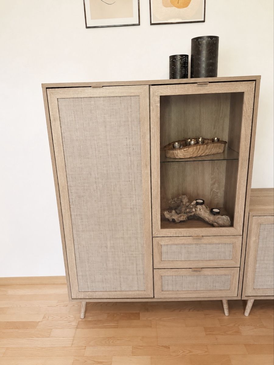 Cassettiere: Anrichte Eiche mit Glastür, Highboard – Usato da Füllinsdorf venduto da ann_5myh