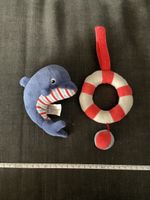 Babyspielzeug Set, Delphin und Rettungsring, zum anhängen.