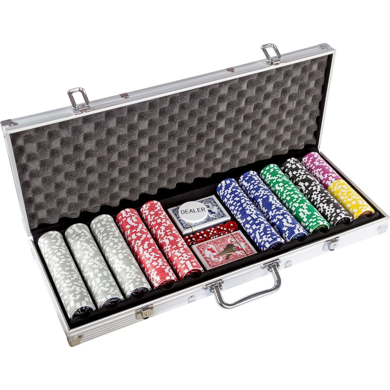 Giochi: Pokerkoffer mit 1000 Chips+Karten+Würfel – Nuovo e nell'imballaggio originale da Bottighofen venduto da zaap 1