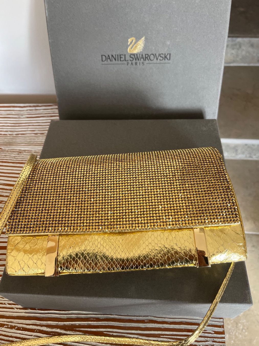 Swarovski Borse da donna: Daniel Swarovski Schlangenleder Abendtasche – Nuovo (secondo la descrizione) da Saanen venduto da SoniaMichaela 1