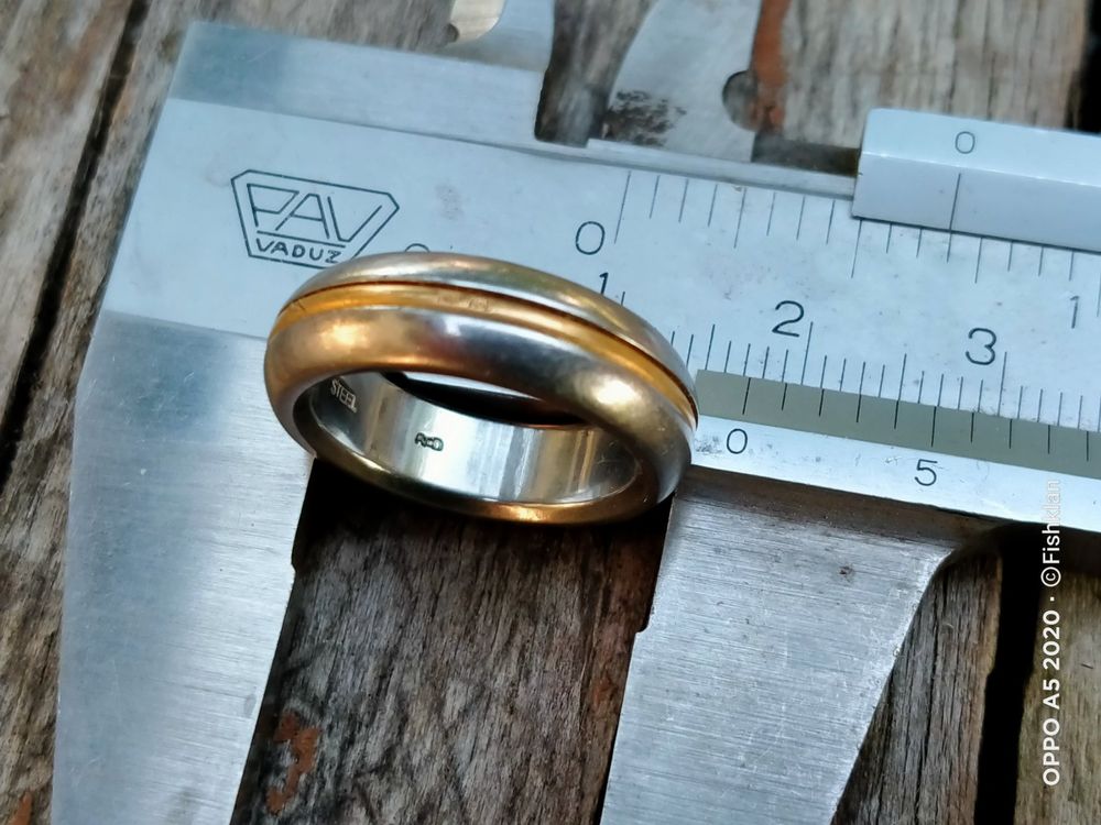 Ring Fingerring Stahl & Gold 750 A*D (Gebraucht) in Küssnacht am Rigi ...